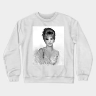 Gina Lollobrigida Black and White Photo Crewneck Sweatshirt